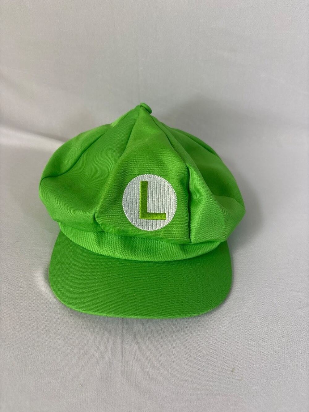 Luigi Nintendo Super Mario Bros Green Costume Cap Hat One Size